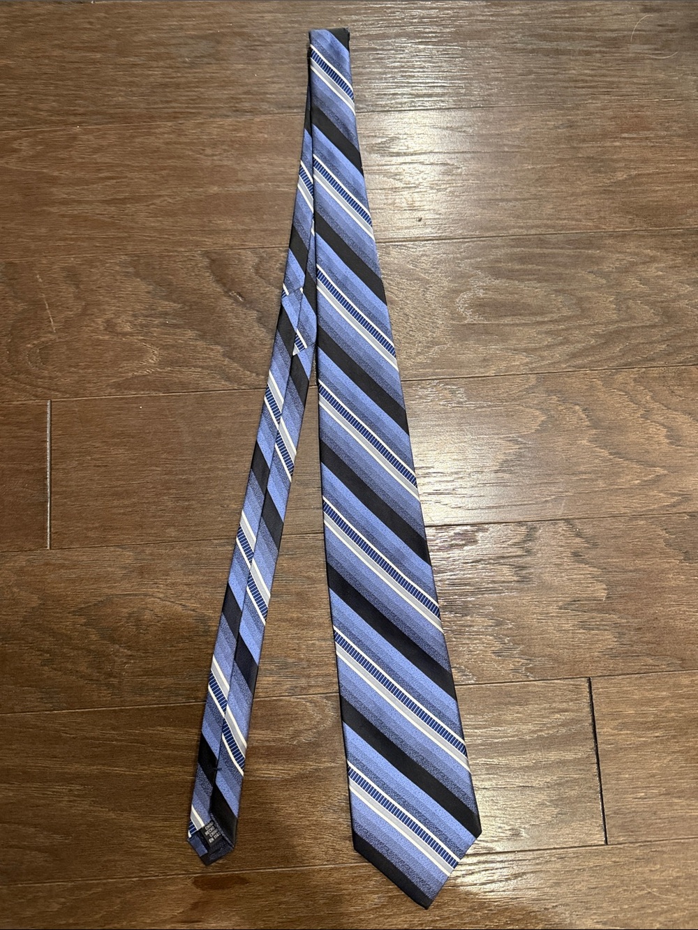 Paul Dione Diagonal Striped Silk Necktie